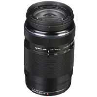 OM System - M.Zuiko Digital ED 75-300mm F4.8-6.7 II Lens for OM-D or Olympus PEN Cameras - Black - Front_Zoom