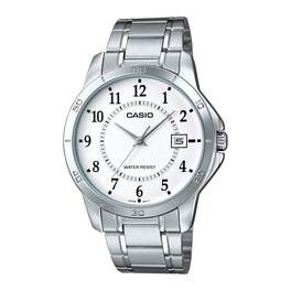 Casio - Men’s Silver Watch with Dial - MTP-V004D-7BUDF - White