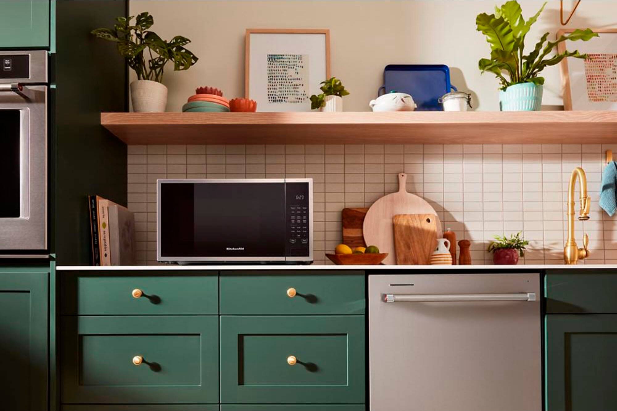 Alt View 12. KitchenAid - 1.6 Cu. Ft. Countertop Microwave with Sensor Cooking - Stainless steel.