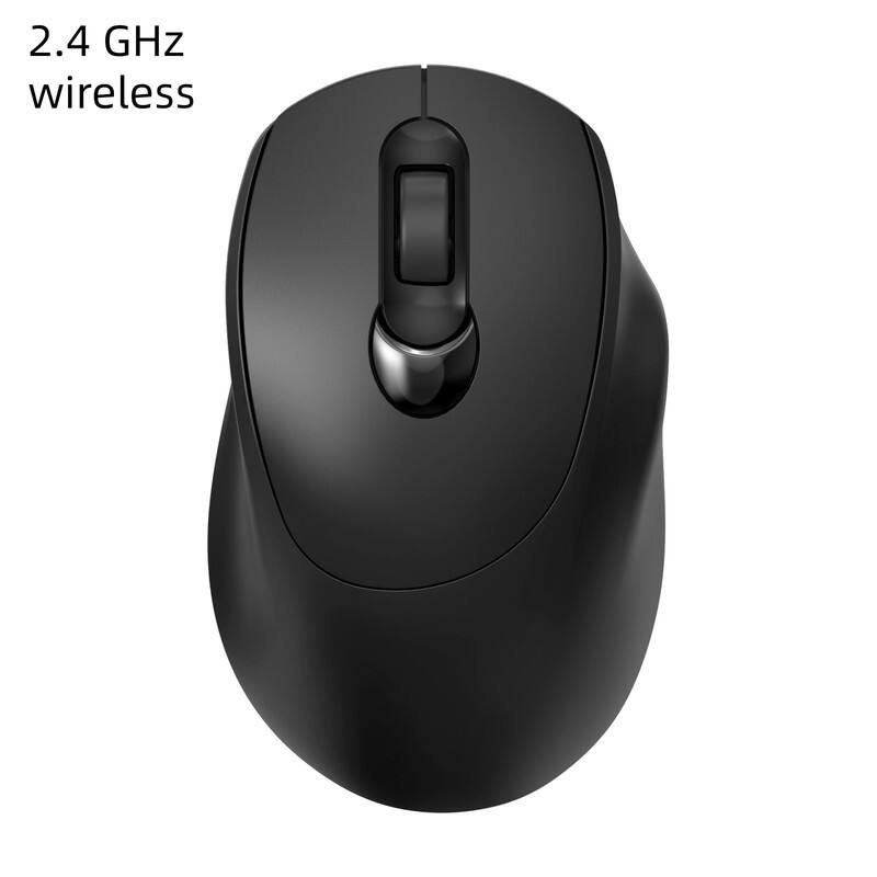 SKRAN - 2.4G Wireless Mouse with Type-C Charging, Ergonomic Comfort,for Office/Home, Plug-and-Play for Laptops/Tablets - Wireless - Black