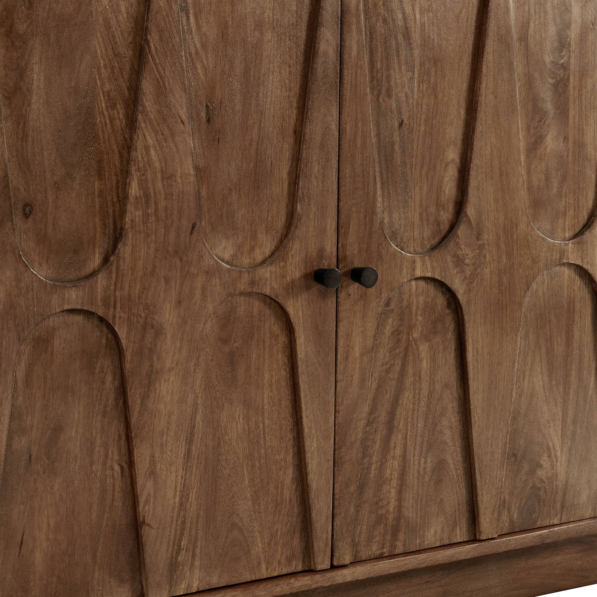 Alt View 5. Modway - Veda 72" Mango Wood Sideboard Cabinet by Modway - Walnut.