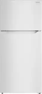 Front. Insignia™ - 28 in. Wide 14.2 Cu. Ft. Top-Freezer Refrigerator with ENERGY STAR Certification - White.