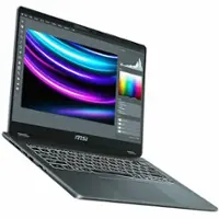 MSI - Prestige 14 AI Evo C1M 14" Laptop - Intel Core Ultra 9 with 32GB Memory - 1 TB SSD - Stellar Gray, Gray - Angle_Zoom