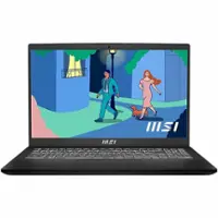 MSI - Modern 15 B12M 15.6" Laptop - Intel Core i7 with 16GB Memory - 512 GB SSD - Classic Black, Black - Angle_Zoom