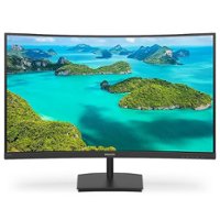 Philips - E-Line 27" Curved FHD 75Hz AMD FreeSync Monitor (HDMI, VGA) - Textured Black - Front_Zoom