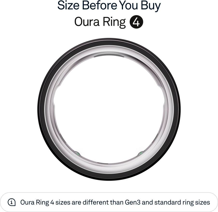 Alt View 11. Oura - Oura Ring 4 - Smart Ring - Size Before You Buy with Oura Ring 4 Sizing Kit - Size 14 - Black.