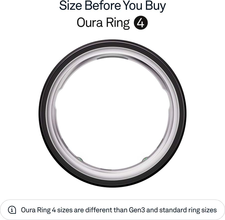 Alt View 11. Oura - Oura Ring 4 - Smart Ring - Size Before You Buy with Oura Ring 4 Sizing Kit - Size 5 - Black.
