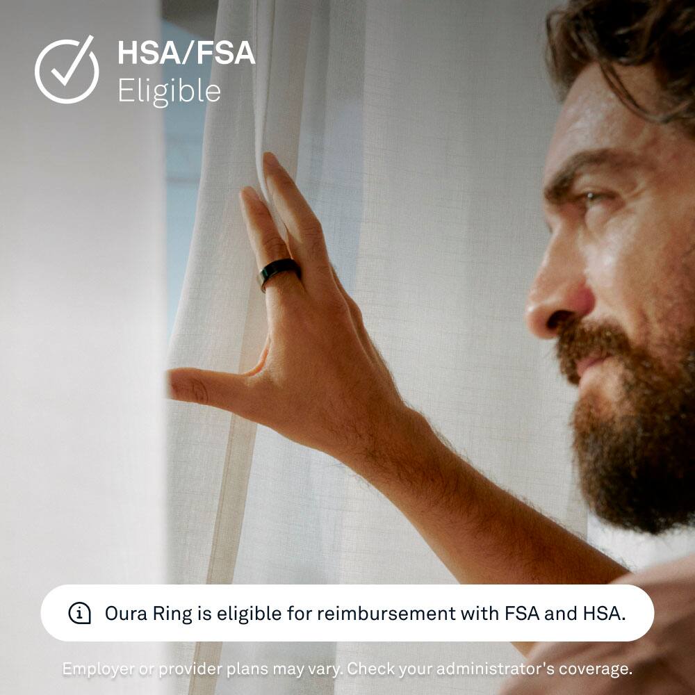 Alt View 15. Oura - Oura Ring 4 - Smart Ring - Size Before You Buy with Oura Ring 4 Sizing Kit - Size 10 - Black.