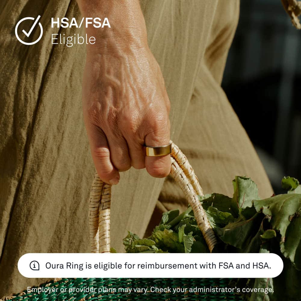 Alt View 15. Oura - Oura Ring 4 - Smart Ring - Size Before You Buy with Oura Ring 4 Sizing Kit - Size 7 - Gold.