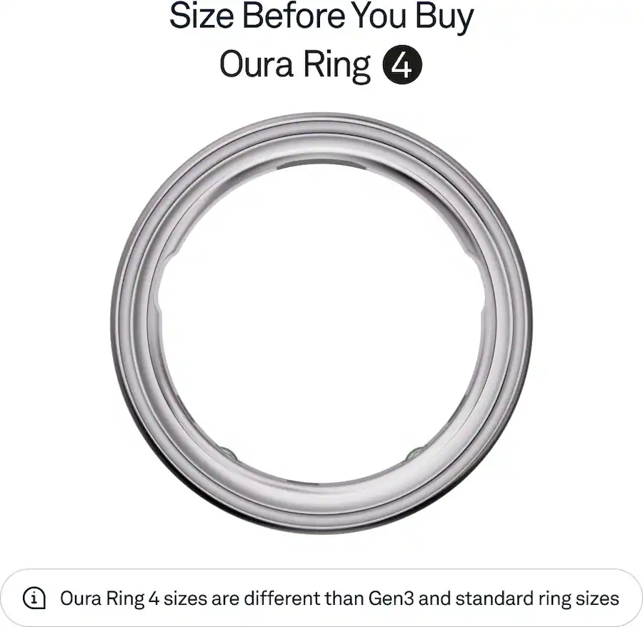 Oura Ring 4 Refurbished Smart Ring Size Before You Buy with OR4 Sizing