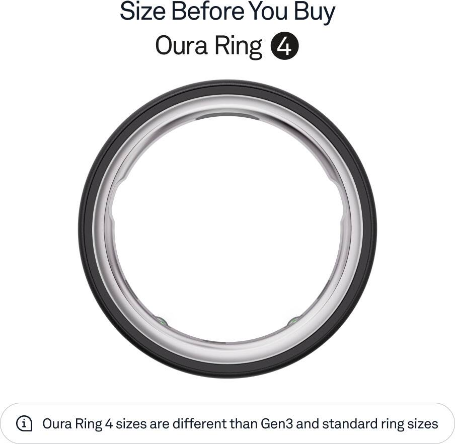 Alt View 11. Oura - Oura Ring 4 - Smart Ring - Size Before You Buy with Oura Ring 4 Sizing Kit - Size 6 - Stealth.