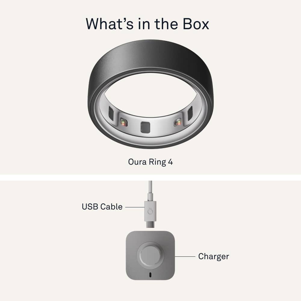 Alt View 17. Oura - Oura Ring 4 - Smart Ring - Size Before You Buy with Oura Ring 4 Sizing Kit - Size 15 - Stealth.