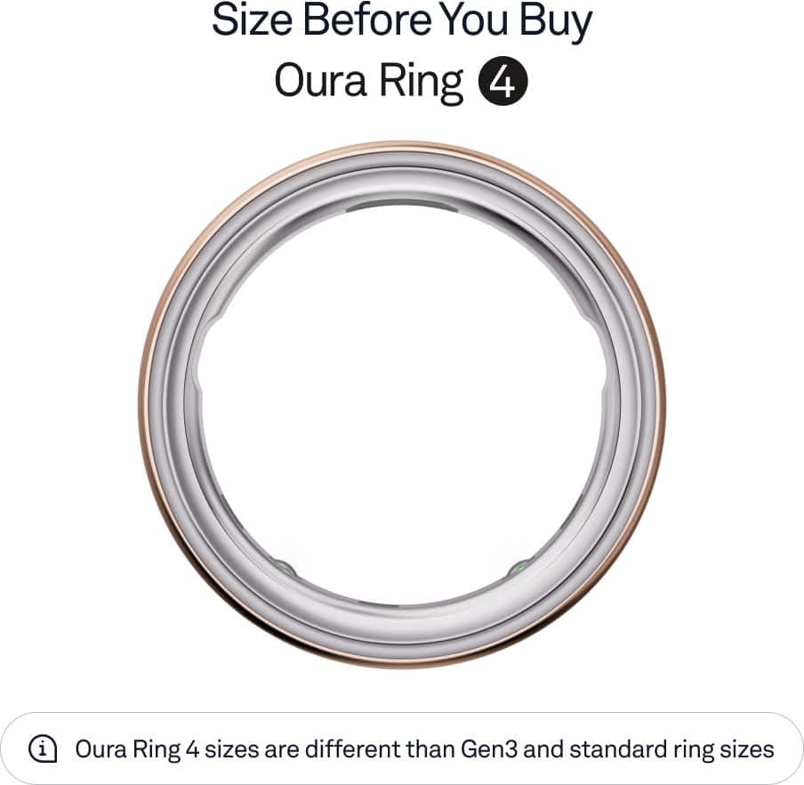 Alt View 11. Oura - Oura Ring 4 - Smart Ring - Size Before You Buy with Oura Ring 4 Sizing Kit - Size 4 - Rose Gold.