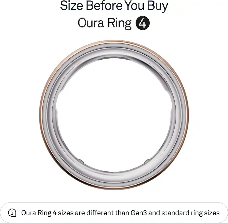 Bague Oura 4 - Or - Taille 7 - Vérifiez la taille avant d'acheter Bague Oura 4 - Or - Taille 7 - Vérifiez la taille avant d'acheter