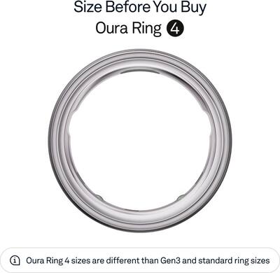 美品★OURA RING Gen2 Balance Silver  US12 Oura Ring 4 Smart Ring Size Before You Buy with OR4 Sizing