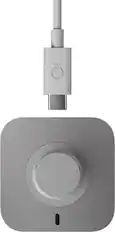 Front. Oura - Oura Ring 4 Charger - Size 11 - Charging Dock and USB-C Cable - Charges Oura Ring 4 up to 8 days - Grey.