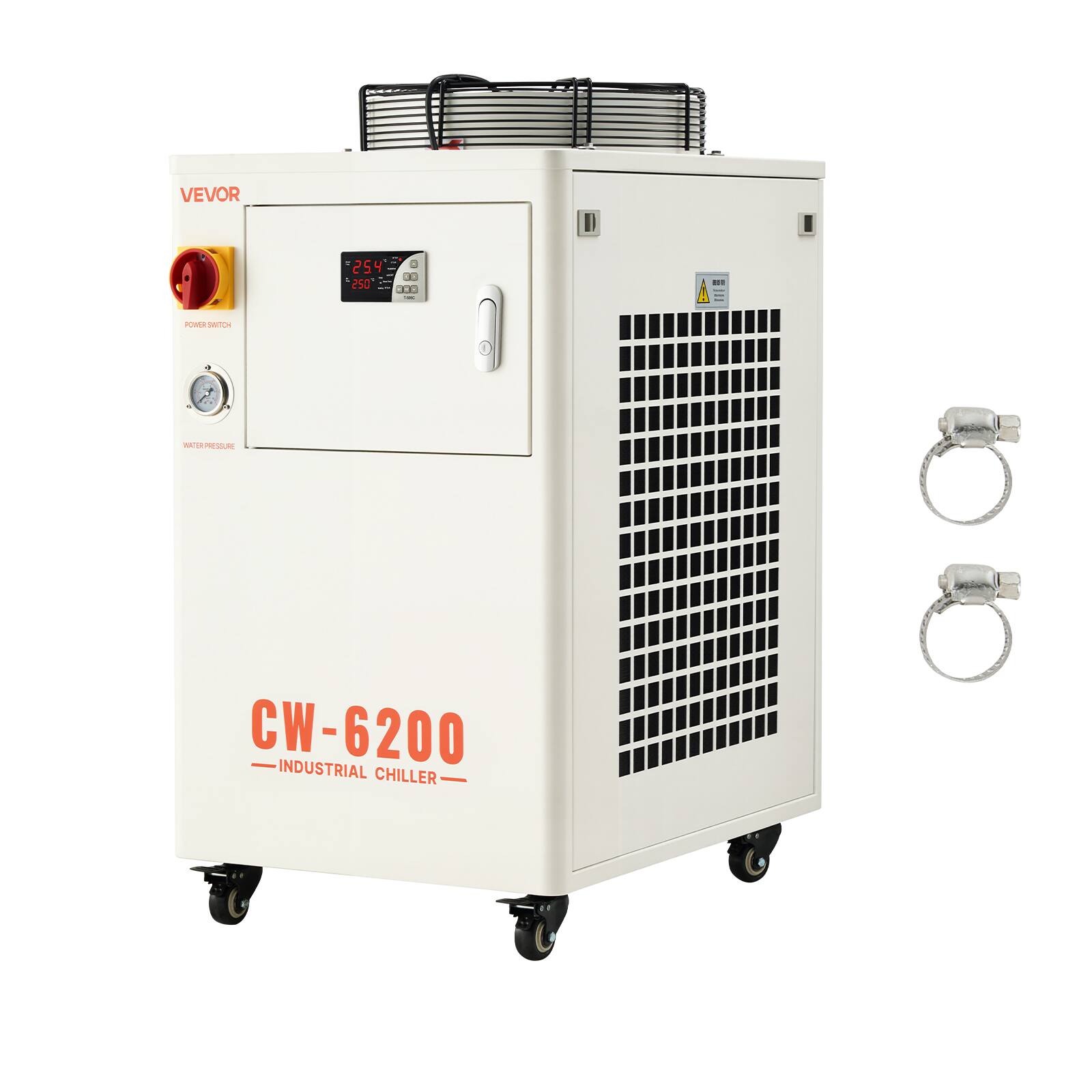 VEVOR  
254 250  
210  
-  
POMA SIMTCH  
9  
WATER PRESSURE  
CW-6200 INDUSTRIAL CHILLER