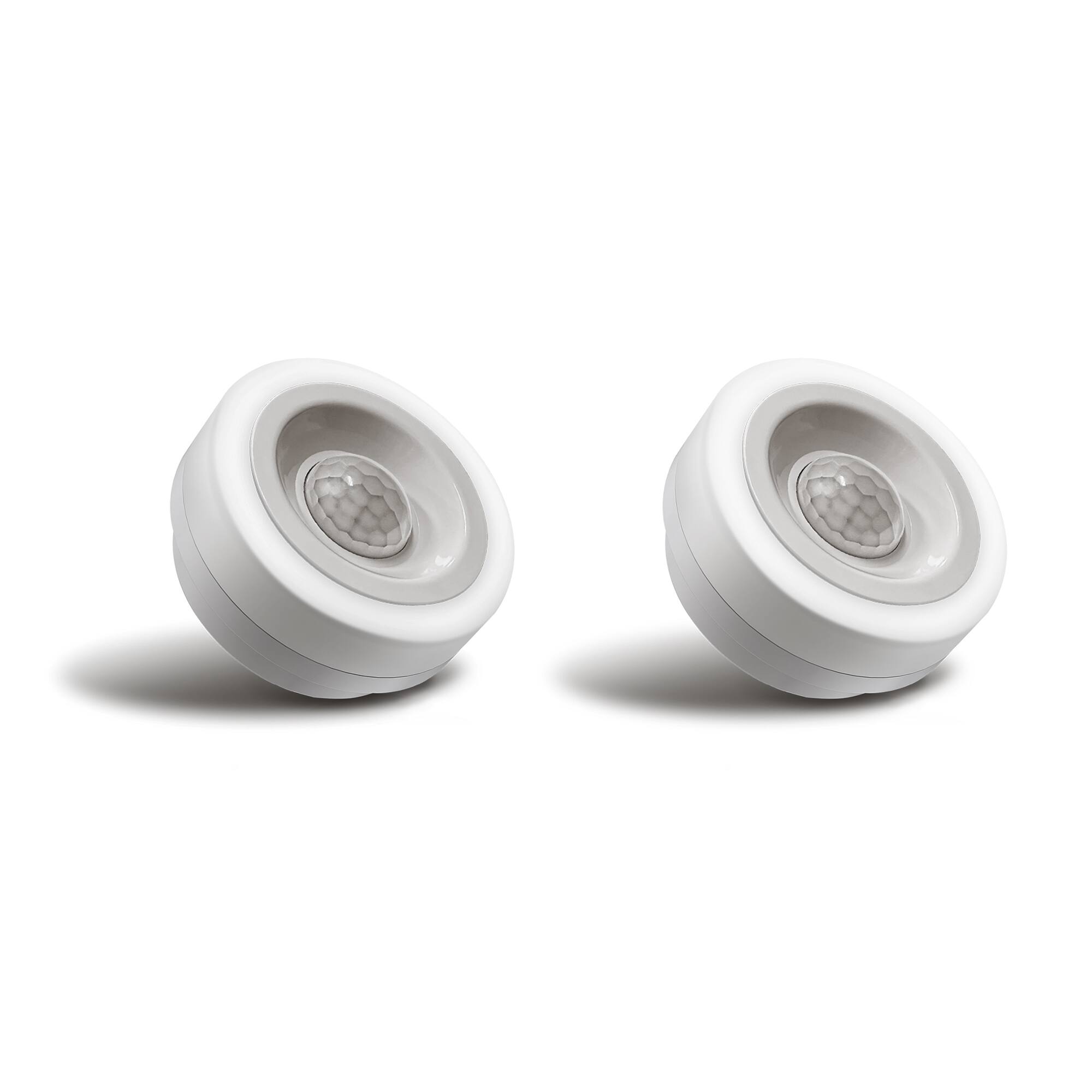 Front. Jandcase - JANDCASE 2-Pack 0.6W Plug-in Motion Sensor Night Light, 3000K Warm Glow, Compact Design, Non-, ON/OFF/AUTO Modes - White.