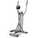 Alt View 3. Sunny Health & Fitness - Smart Air Walk Elliptical Trainer, Foldable Low-Impact Glider with SunnyFit App for Workouts & Progress Tracking - Light grey.