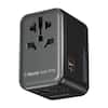 1-World | GaN 70W
INPUT: 100-250V~ 50/60Hz 0.3A
OUTPUT: USB-C PD 500W MAX
USB-C: 5V/3A, 9V/3A, 12V/3A, 15V/3A, 20V/3A
USB-A: 5V/3A
MADE IN CHINA