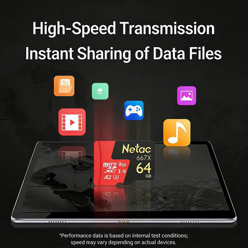 High-Speed Transmission Instant Sharing of Data Files

Netac 667X microSDXC I 64GB

*Performance data is based on internal test conditions; speed may vary depending on actual devices.