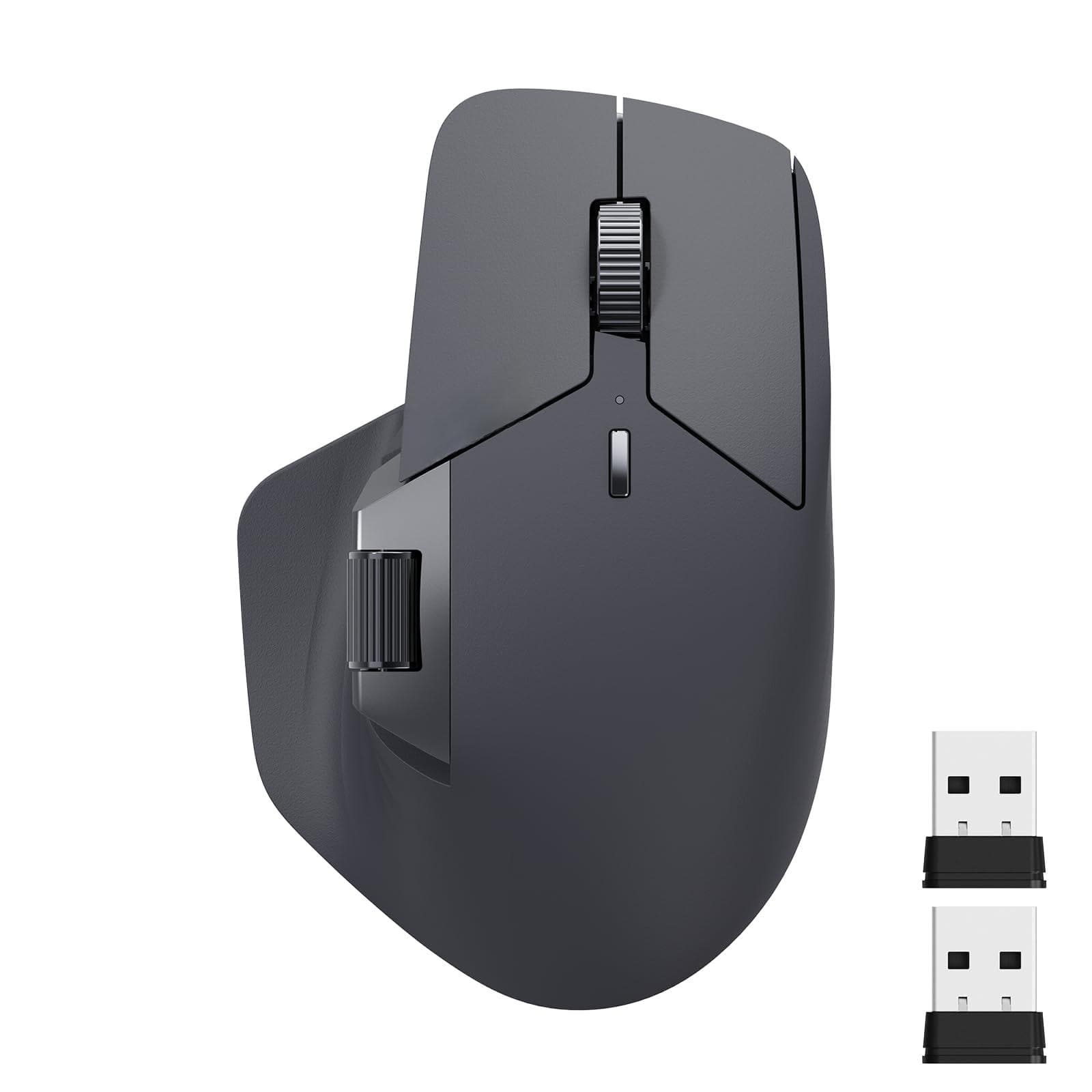 Earthley Blooms - Mt760 Multi device Wireless Mouse 5.0 And Multi mode Connection Up To 4 Devices 11 Buttons 4k Dpi 90 - Wireless - Matte Black-Standard