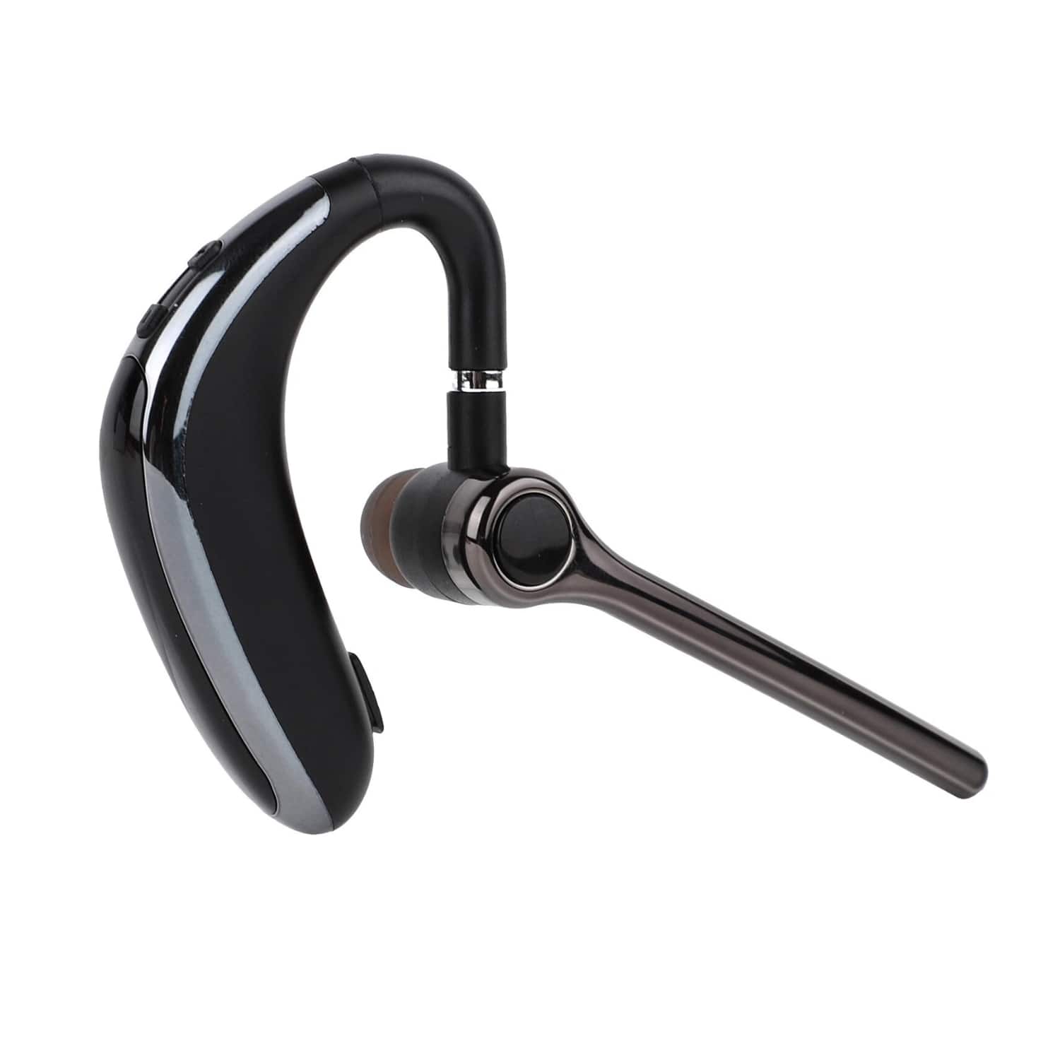 Front. Home Collection - Wireless Bluetooth Earpiece V5.0 Hands-Free Business Headset with Noise Canceling Mic - Black.