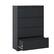 Front. Ecooso - 4 Drawer Lateral File Cabinet with Lock, Wide Office File Cabinet for Letter Legal A4 Files, Full Extension Slides - Black.