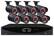 Front. Night Owl - 8-Channel, 8-Camera Indoor/Outdoor DVR Security System - Black.