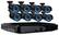Front. Night Owl - 16-Channel, 8-Camera Indoor/Outdoor DVR Security System - Black.