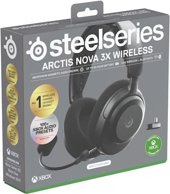 SteelSeries Arctis Nova 3X Wireless Over the Ear Gaming Headset SteelSeries Arctis Nova 3X Wireless Over the Ear Gaming Headset