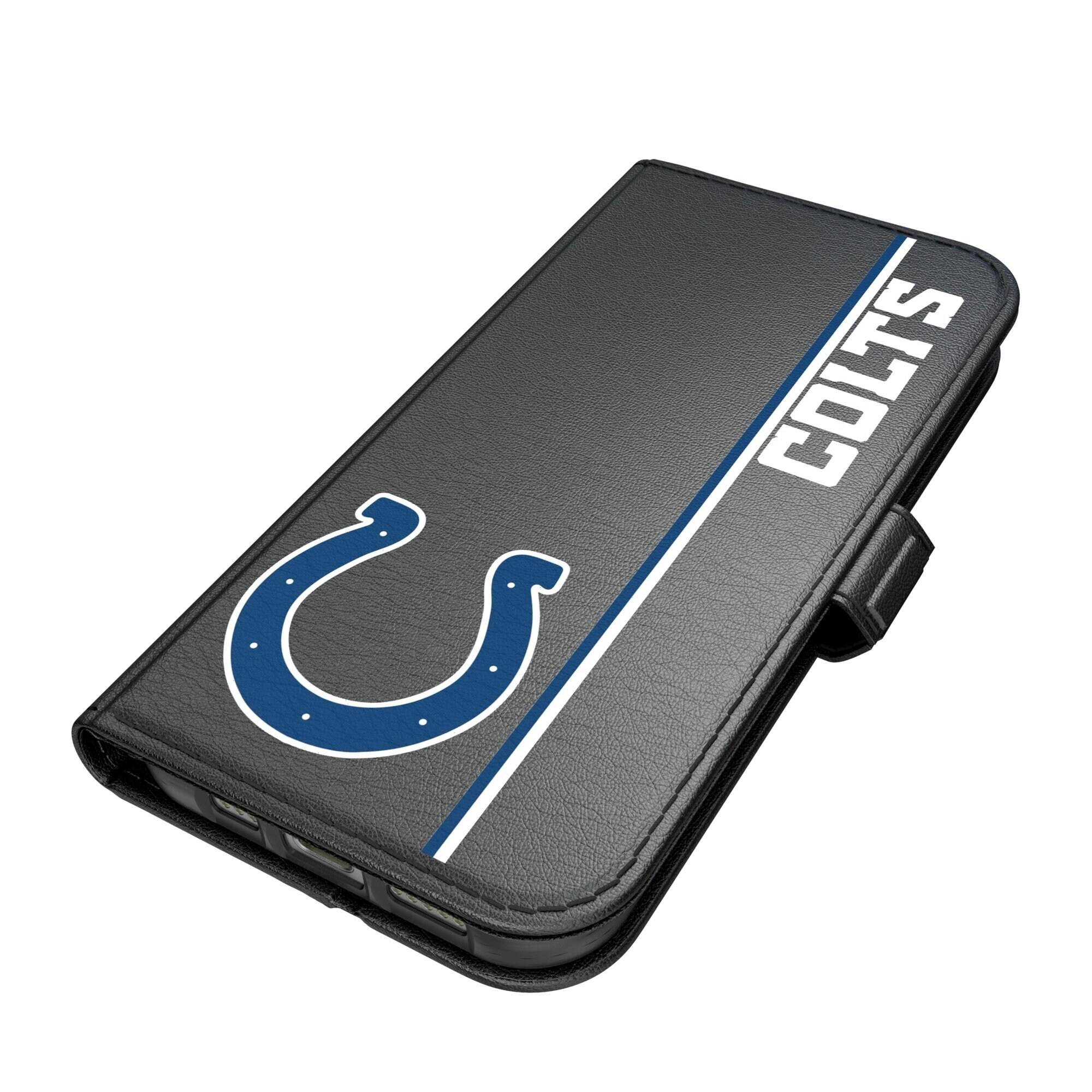 Alt View 1. Keyscaper - Indianapolis Colts iPhone Folio 2.0 Case - 17 Pro Max - Black.