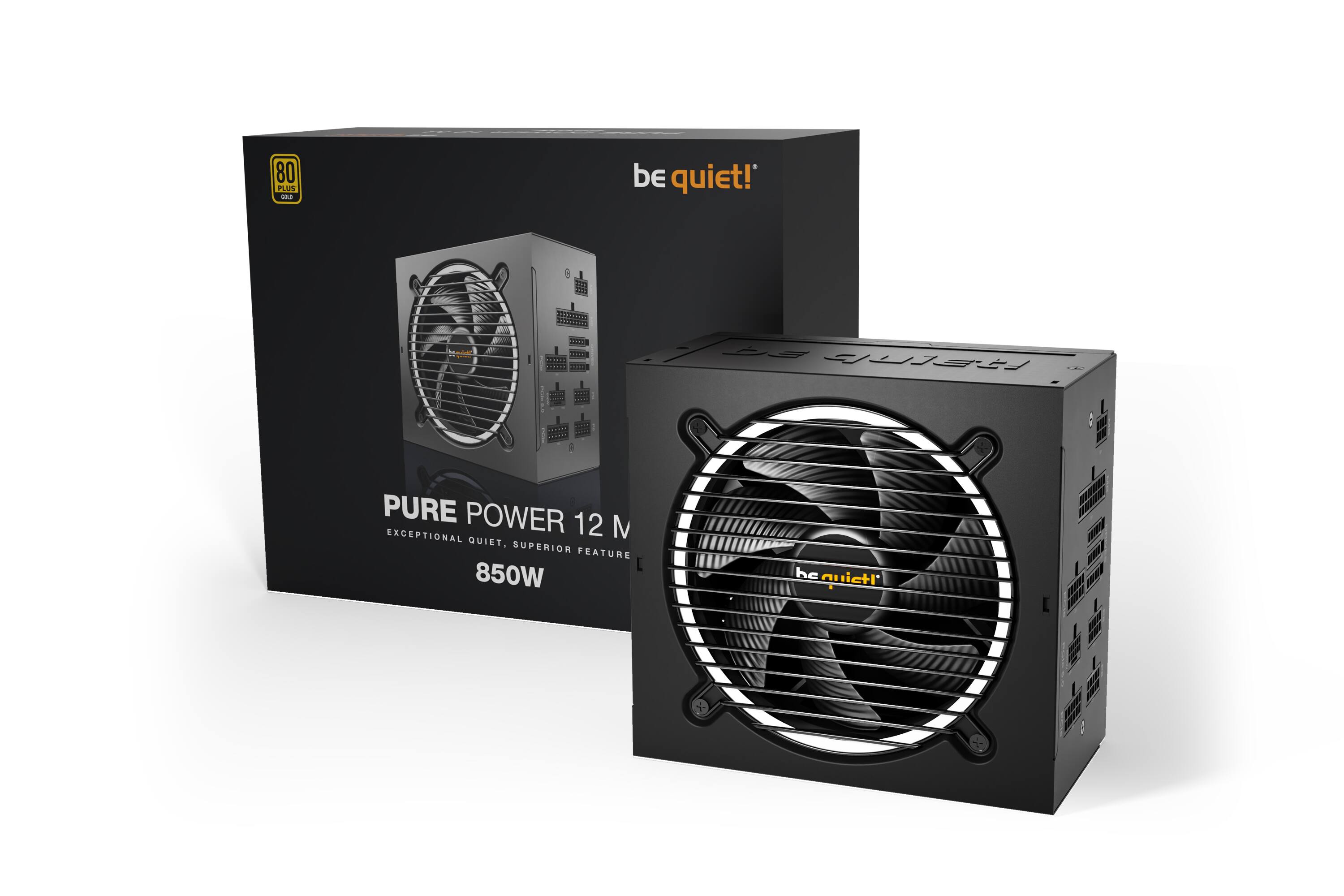 80 PLUS be quiet! PURE POWER 12M 850W - Exceptional Quiet, Superior Feature