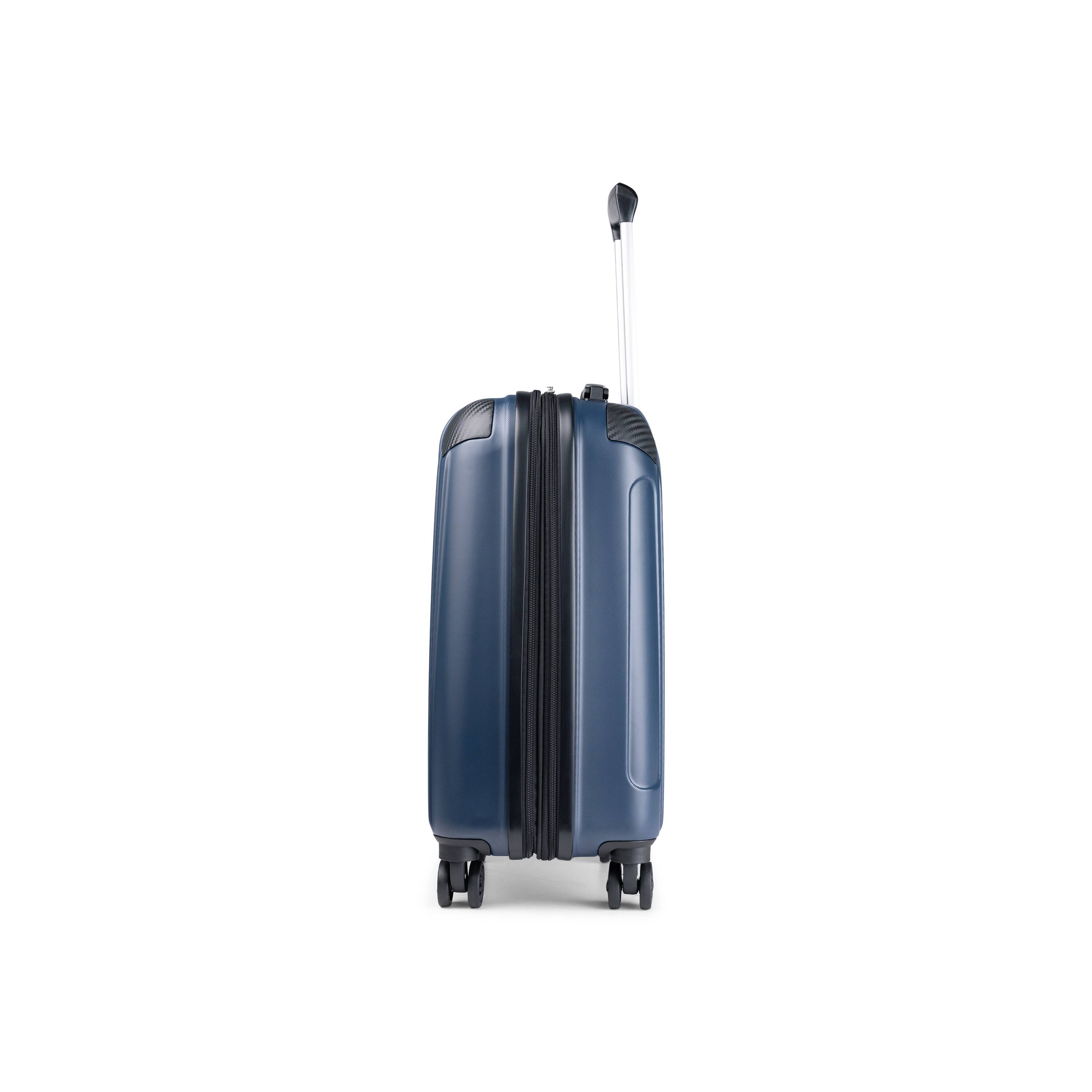 Back. Swiss Mobility - Swiss Mobility PVG 3 piece Hardside Luggage set - BLUE.