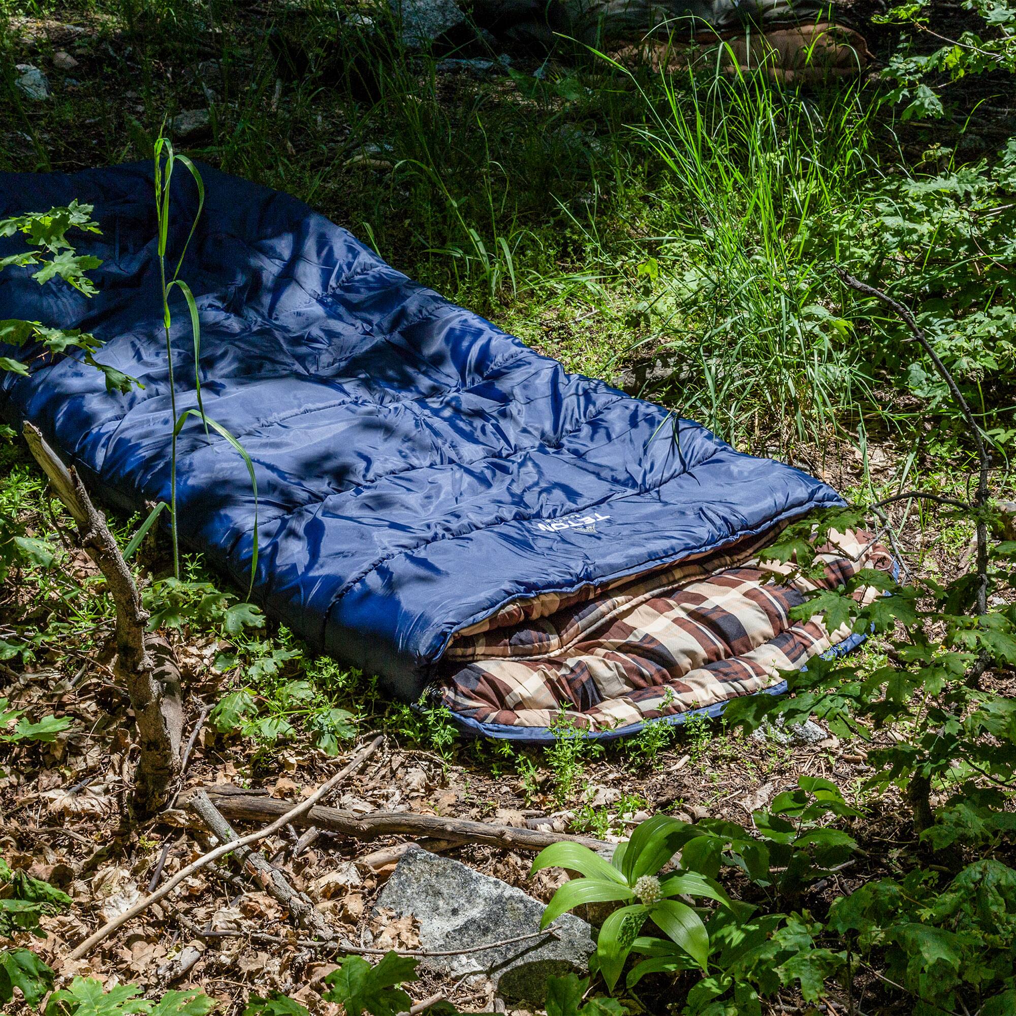 Alt View 7. TETON Sports - TETON Sports Celsius XL -25 Degree Right Zipper Sleeping Bag for Camping, Blue - Blue.