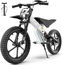 ANPABO - 36V Kids Electric Dirt Bike, 500W Peak Brushless Motor, 16" Pneumatic Tires, Electric Dirt Bike for Kids Ages 5+ - White