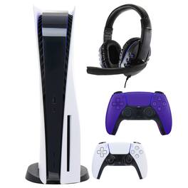 PS5 Core with Extra Purple Dualsense Controller and Universal Headset - PlayStation 5