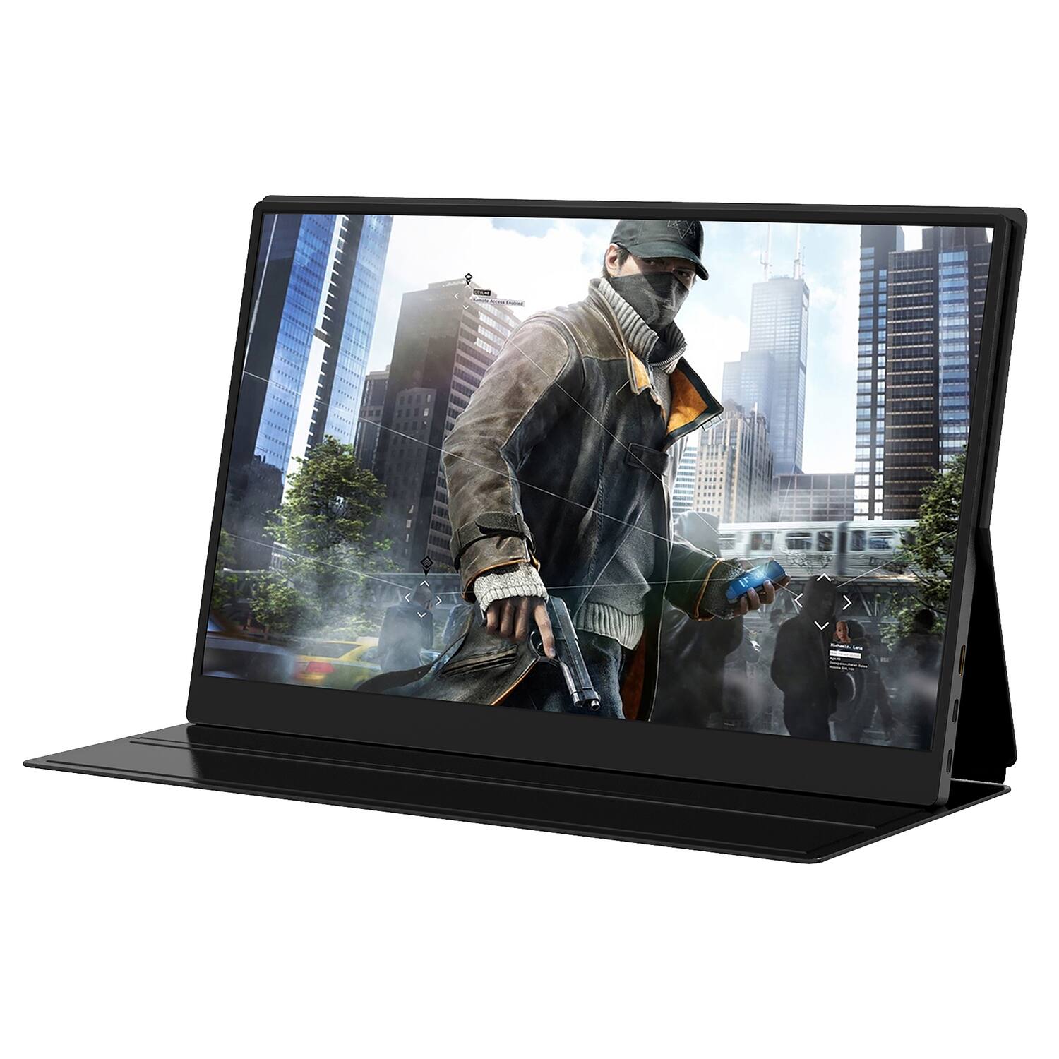 Left. Urban Factory - Urban Factory PUM15UF 16" Class Full HD LED Monitor - Black - 15.6" Viewable - In-plane Switching (IPS) Technology - LED - Black.