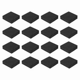 Unique Bargains - Single Sided Speaker Isolation Pads 70x70x20mm Square EVA Acoustic Foam Anti-Vibration Feet for Speaker Subwoofer, 16pcs - Black