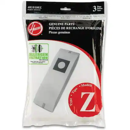 4010100Z Bags
3 Bolsas
PART 43655111
Sacs
RESEALABLE
EDSEALABLE
RESEALABLE
GENUINE PARTS
PIECES DE RECHANGE D'ORIGINE
Piezas genuinas
DD ALLERGEN FILTRATION
Média E
Trape 99%
-ual and lowers to 1 mcroda
Modle Tipo
Type Z