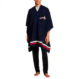 Barefoot Dreams - Atlanta Braves CozyChic 3-in-1 Poncho - Navy