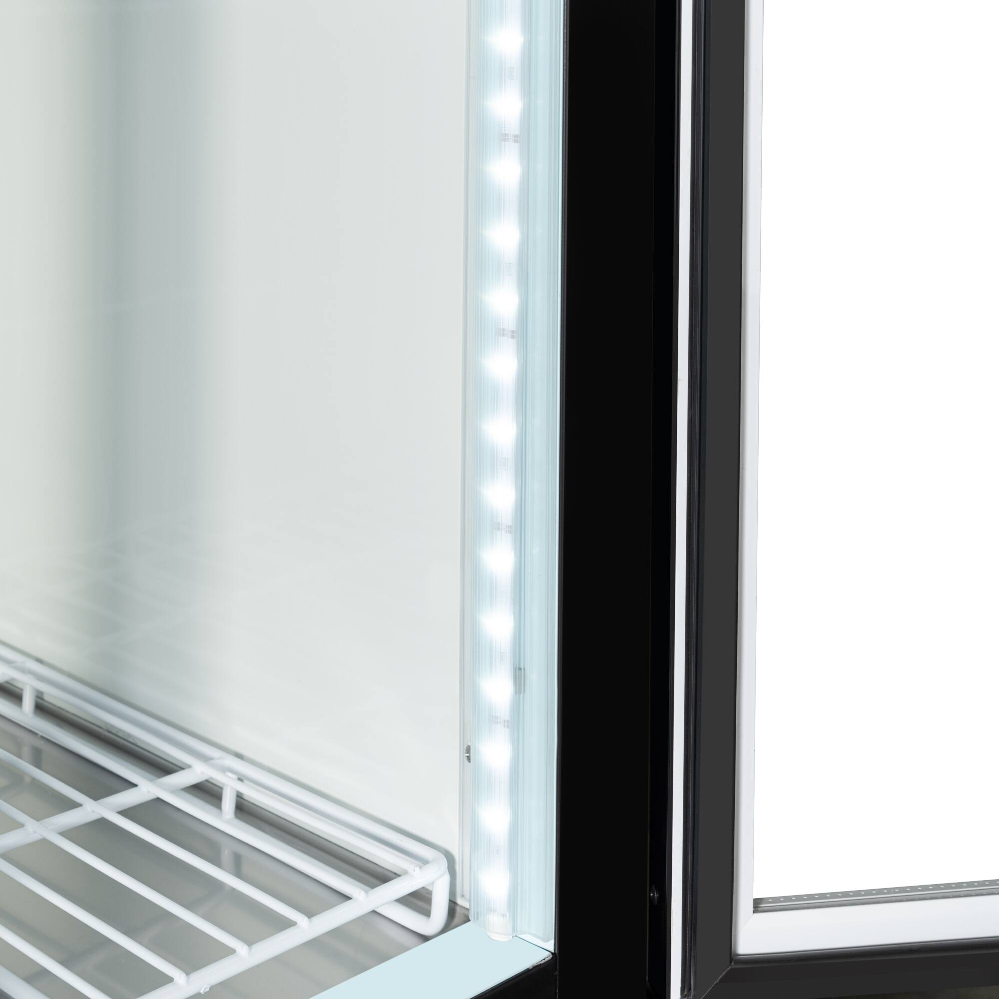 Alt View 3. Koolmore - 53 In. Commercial Ice Indoor Glass Door Ice Merchandiser - Black.
