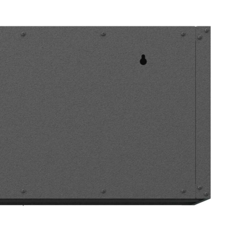 Back. ALEXOUN - Heavy Duty Metal Wall Mounted Tool Storage Cabinet, Easy Assembly and Use, Lockable, for Garage/Workshop/Utility Room - Gray.