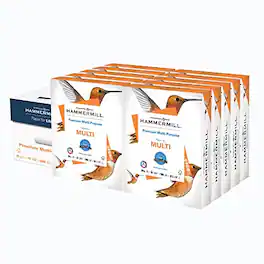 Hammermill - Printer Paper, Premium Multipurpose Paper 20 lb, 8.5 x 11-10 Ream (5,000 Sheets) - 97 Bright, Made in the