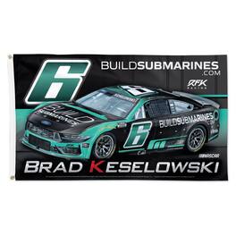 WinCraft - Brad Keselowski 3' x 5' Single-Sided Deluxe Flag - Multicolor