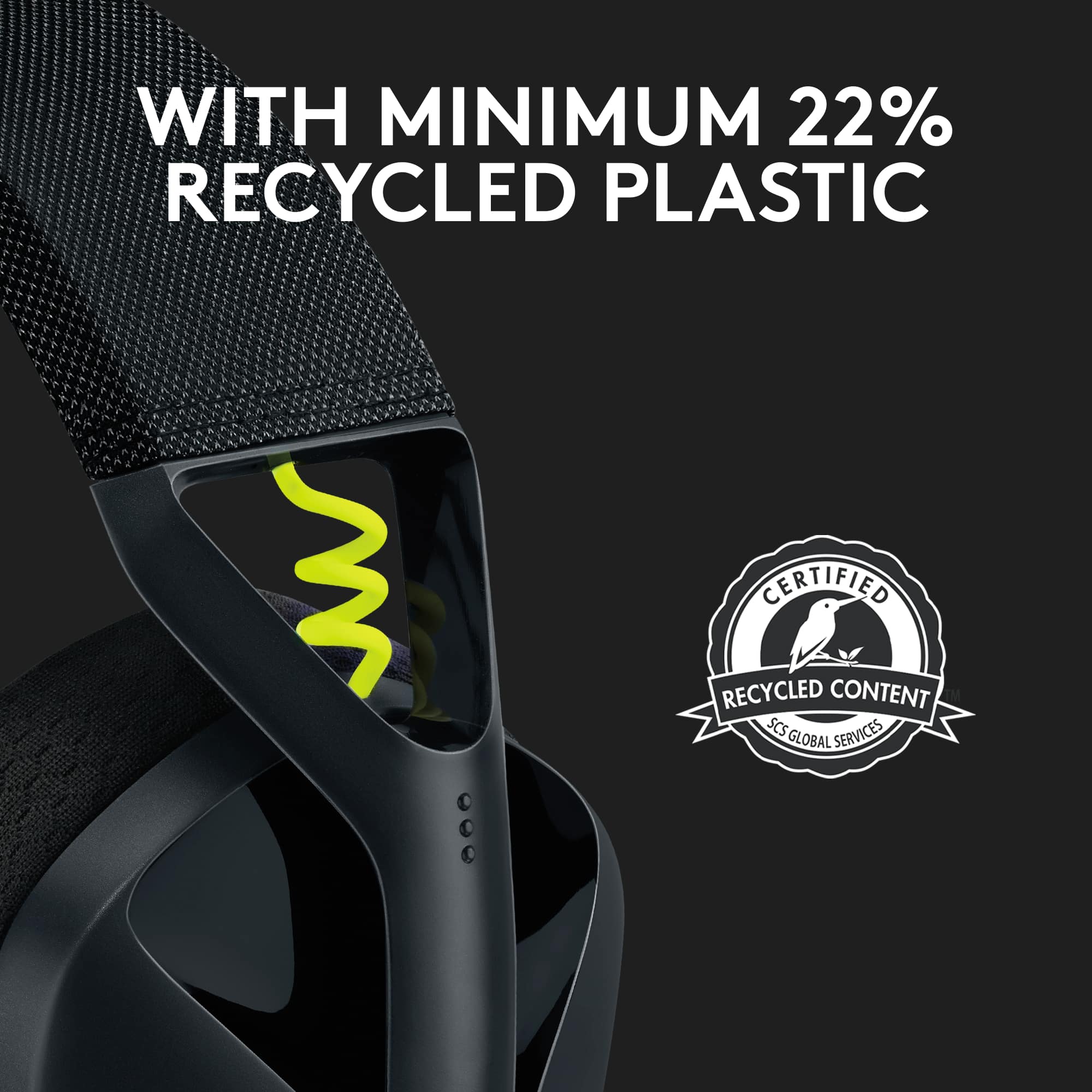 WITH MINIMUM 22% RECYCLED PLASTIC CERTIFIED RECYCLED CONTENT SCS SERVICES GLOBAL