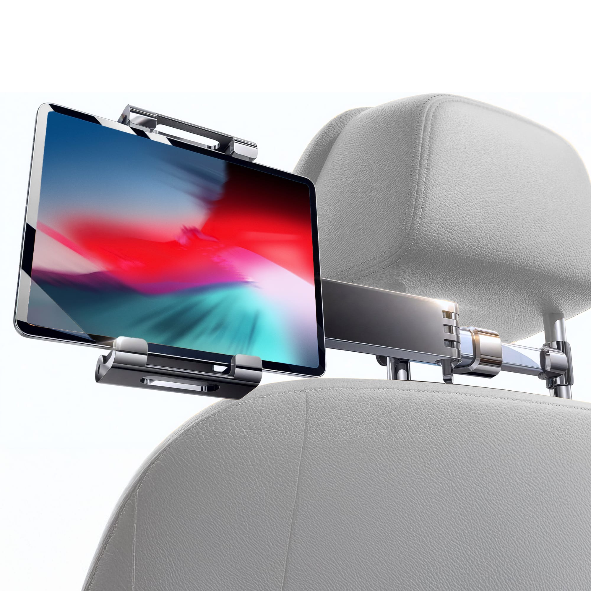 Bracketron - TekGrip XL Tablet Headrest Mount – 360° Rotation and Extension Arm - Black