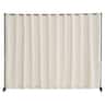 VEVOR - Room Divider, Portable Panel Room Divider with Wheels Curtain Divider Stand, Freestanding Room Divider Privacy Screen - Beige