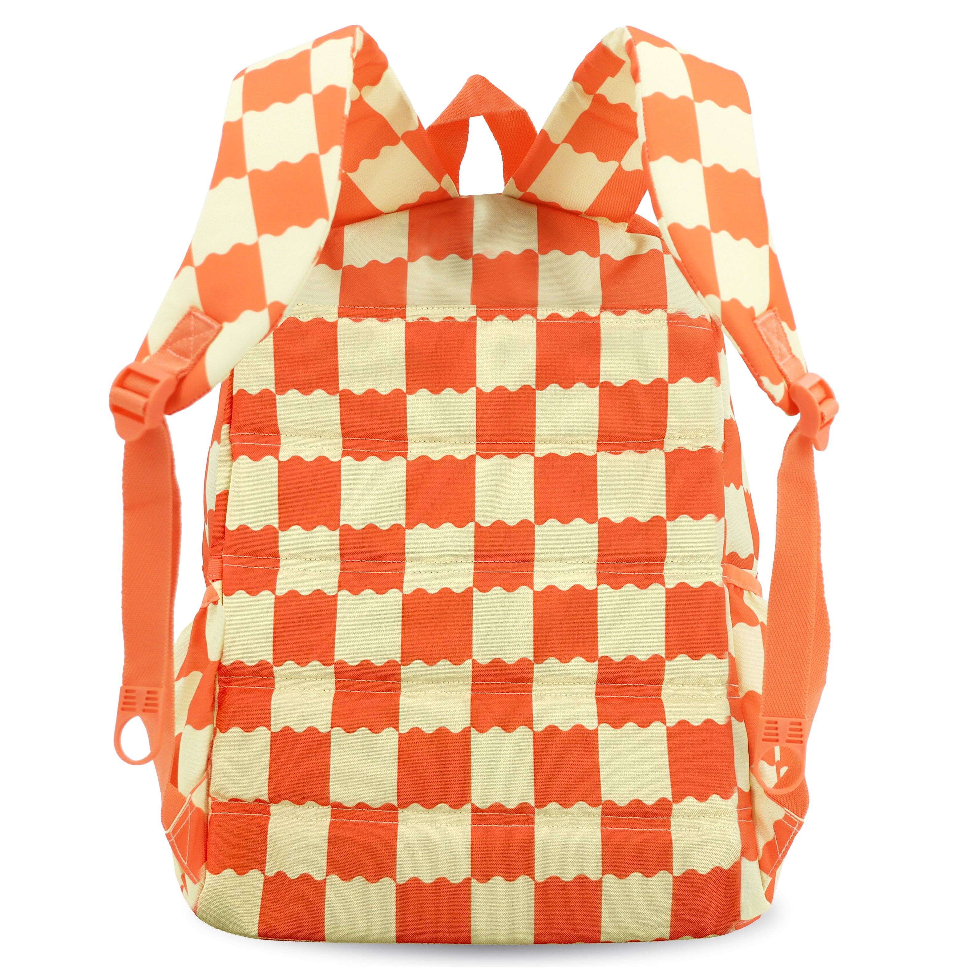 Back. J World - J World Unisex Oz 17" Daily Backpack For School And Travel - Wiggle Coral - WIGGLE CORAL.