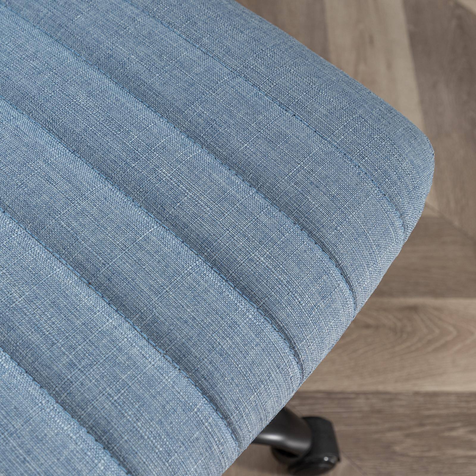 Alt View 6. Spaco - Spaco Executive Office Fabric Chair with 361 Swivel, Height Adjustable, for Long Hours Comfort - Blue.